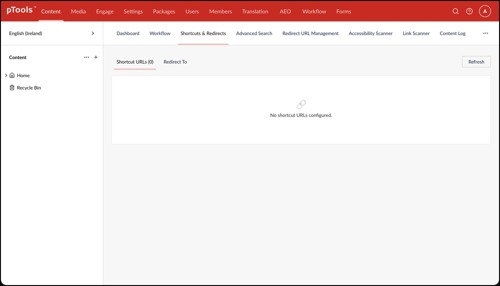 URL Management Tab